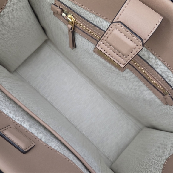 NWT TORY BURCH ELLA BIO TOTE BAG - LIGHT SAND - Picture 8 of 13